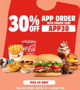DEAL: Hungry Jack's - 30% off Pick Up Orders with $10+ Spend via App (until 11 September 2022) 3