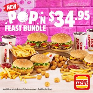 DEAL: Hungry Jack's $34.95 Pop'n Feast Bundle 29 DEAL: Hungry Jack's $34.95 Pop'n Feast Bundle 1