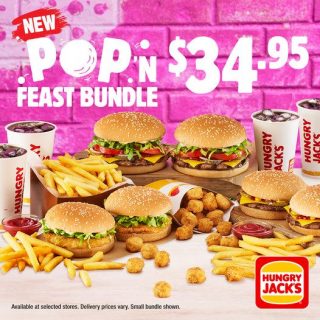 DEAL: Hungry Jack's $34.95 Pop'n Feast Bundle 4