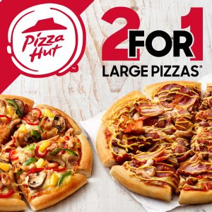 DEAL: Pizza Hut 2 For 1 Tuesdays - Buy One Get One Free Pizzas Pickup (28 February 2023) 3