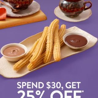 DEAL: San Churro - 25% off with $30+ Spend via DoorDash (until 11 September 2022) 1
