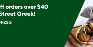 DEAL: Zeus Street Greek - $10 off $40 Spend via DoorDash 4