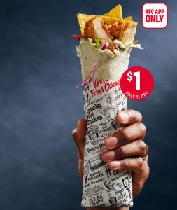 DEAL: KFC $1 Twister via App (1pm AEDT 29 October 2022) 3