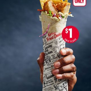 DEAL: KFC $1 Twister via App (3-5pm 2 July 2023) 1