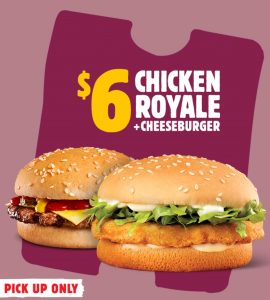 DEAL: Hungry Jack's - $6 Chicken Royale and Cheeseburger via App (until 19 June 2023) 3