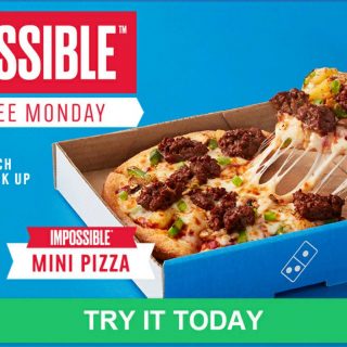 DEAL: Domino's Impossible Meatfree Monday - $5 Impossible Mini Pizza until 5pm via App 2
