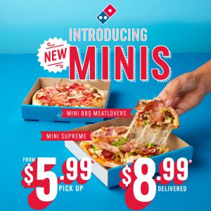 NEWS: Domino's Mini Supreme or BBQ Meatlovers Pizza for $5.99 Pickup / $8.99 Delivered 3