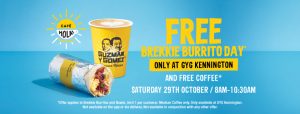 DEAL: Guzman Y Gomez - Free Brekkie Burrito & Bowls & Coffee at Kennington VIC (8-10:30am 29 October 2022) 25
