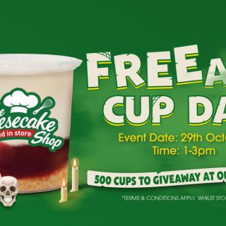 DEAL: The Cheesecake Shop - Free Dessert Cup on Free Cup Day at Selected Stores (29 October 2022) 7