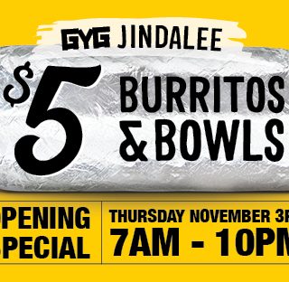 DEAL: Guzman Y Gomez Jindalee QLD - $5 Burrito or Burrito Bowl (3 November 2022) 5
