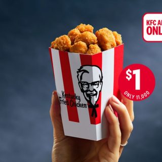DEAL: KFC $1 Popcorn Chicken via App (1pm AEDT 26 October 2022) 1