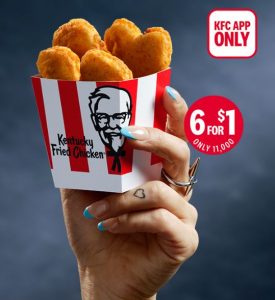 DEAL: KFC 6 Nuggets for $1 via App (1pm AEDT 25 October 2022) 1