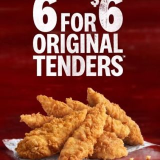 DEAL: KFC - 6 Original Tenders for $6 via App/Online (Selected Stores) 1