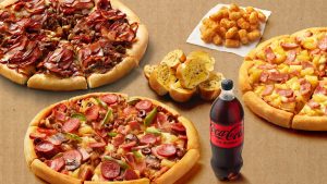 DEAL: Pizza Hut - 3 Pizzas + 3 Sides $33.95 Pickup/$37.95 Delivered, 4 Pizzas + 4 Sides $45 Pickup/$49 Delivered 3