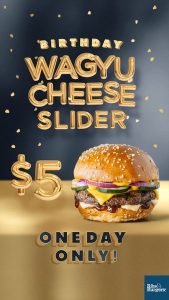 DEAL: Ribs & Burgers - $5 Wagyu Cheese Slider (8 November 2022) 3