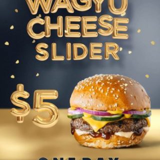 DEAL: Ribs & Burgers - $5 Wagyu Cheese Slider (8 November 2022) 2