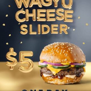 DEAL: Ribs & Burgers - $5 Wagyu Cheese Slider (8 November 2022) 5