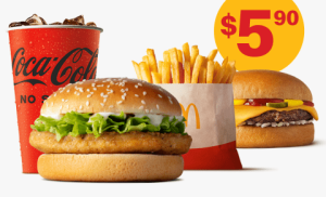 DEAL: McDonald’s - $5.90 Small McChicken Meal + Extra Cheeseburger Pickup via mymacca's App (until 20 August 2023) 1