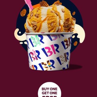 DEAL: Baskin Robbins - Buy One Get One Free Football Nut 1 Scoop Waffle Cone for Club 31 Members 1