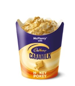 NEWS: McDonald's McFlurry with Cadbury Caramilk Hokey Pokey 1