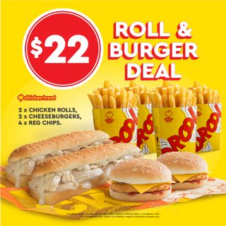 DEAL: Chicken Treat - $22 Roll & Burger Deal 3