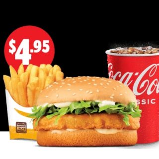 DEAL: Hungry Jack's - $4.95 Medium Chicken Royale Meal via App 3