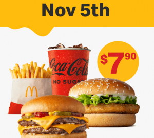 DEAL: McDonald’s - $7.90 Small McChicken Meal + Double Cheeseburger on 5 November 2022 (30 Days 30 Deals) 3