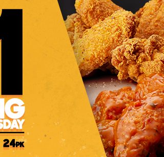 DEAL: Pizza Hut - $1 Wing Wednesday 4