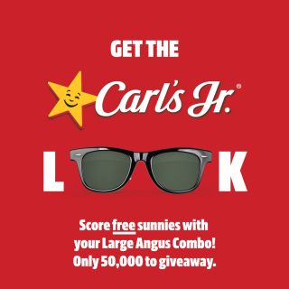 DEAL: Carl's Jr - Free Sunglasses with Large Angus Combo 3