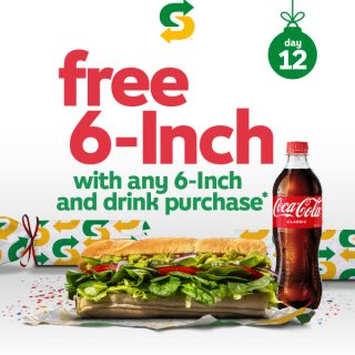 DEAL: Subway - Free 6-Inch Sub with Any 6-Inch & Drink Purchase via Subway App (12 December 2022) 8