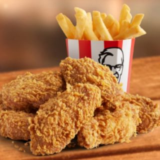 DEAL: KFC - 6 Wicked Wings & Regular Chips for $7.95 via App 1