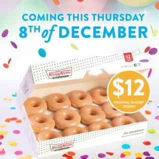DEAL: Krispy Kreme - $12 Original Glazed Dozen (8 December 2022) 4