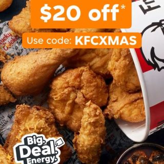 DEAL: KFC - $20 off $30+ Spend via Menulog (Selected Melbourne Stores) 8