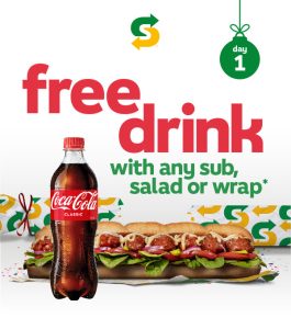 DEAL: Subway - Free 600ml Drink with Any Sub, Salad or Wrap via Subway App (1 December 2022) 3