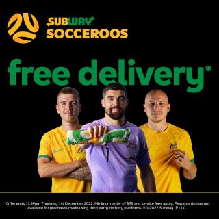 DEAL: Subway - Free Delivery with $35 Spend via Uber Eats (1 December 2022) 9 DEAL: Subway - Free Delivery with $35 Spend via Uber Eats (1 December 2022) 9
