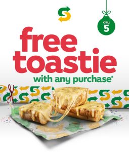 DEAL: Subway - Free Toastie with Any Purchase via Subway App (5 December 2022) 3
