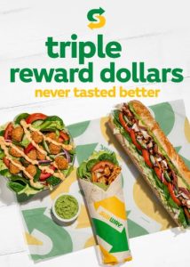 DEAL: Subway - Triple Rewards with Selected Sub Purchase via Subway App (until 3 December 2023) 3