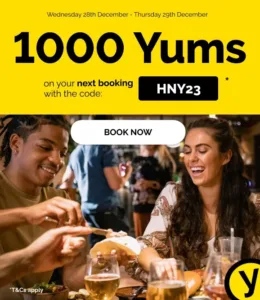 DEAL: TheFork - 1000 Yums ($20-$25 Value) with Booking until 29 December 2022 1