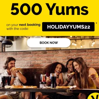 DEAL: TheFork - 500 Yums ($10-$12.50 Value) with Booking until 14 December 2022 2