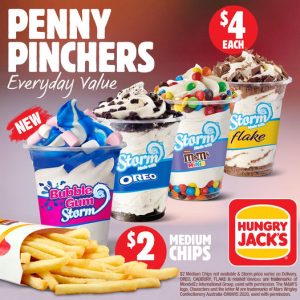 DEAL: Hungry Jack's $4 Storm (New Bubblegum Flavour, Oreo, Flake M&M's Minis) 3