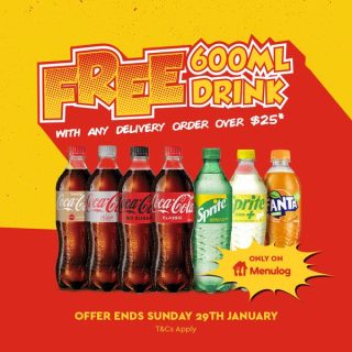 DEAL: Chicken Treat - Free 600ml Drink with $25 Spend via Menulog (until 29 January 2023) 8