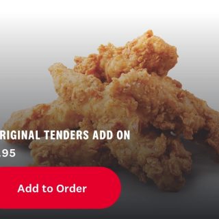 DEAL: KFC - 5 Original Tenders for $7.45 Addon via App 7