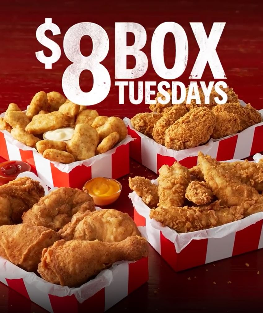 DEAL KFC 8 Box Tuesdays (Newcastle Only) frugal feeds