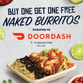 DEAL: Mad Mex - Buy One Get One Free Naked Burrito via DoorDash (until 8 January 2023) 1