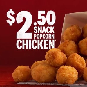 DEAL: KFC - $2.50 Snack Popcorn Chicken (Western District Only) 29