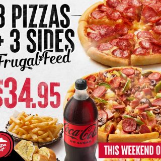 DEAL: Pizza Hut - 3 Pizzas + 3 Sides for $34.95 Pickup or $38.95 Delivered 10