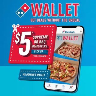 DEAL: Domino's - $5 Supreme or BBQ Meatlovers Large Pizza via Domino's Wallet on App (until 19 February 2023) 6