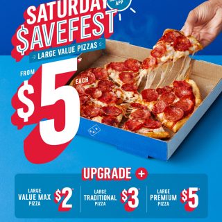 DEAL: Domino's - $5 Value Pizza, $7 Value Max, $8 Traditional, $10 Premium until 6pm Pickup via App 5