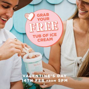 DEAL: Betty's Burgers - Free Ice Cream Tub with 2+ Burgers Purchase on 14 February 2023 after 5pm + 2 Tubs for $15 via App 5