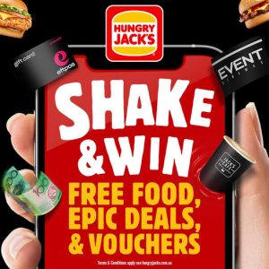 DEAL: Hungry Jack's Shake & Win Mega Month - Win Free Food, Share of $100,000 in eftpos Gift Cards & Prizes 3